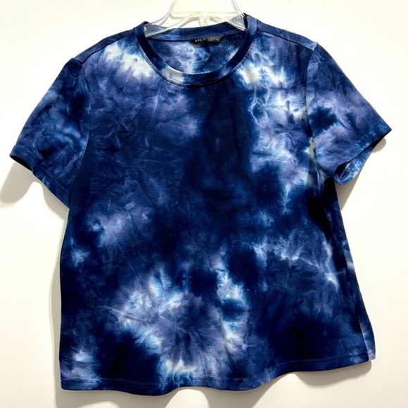 Blue Women’s Tie Dye Tee Shirt - Picture 1 of 4